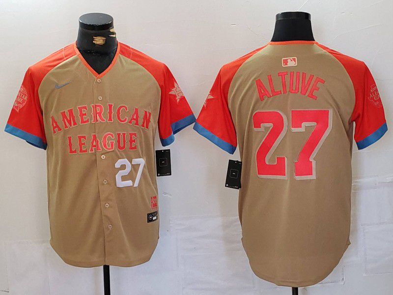 Men Houston Astros 27 Altuve Orange All star 2024 Nike MLB Jersey style 4